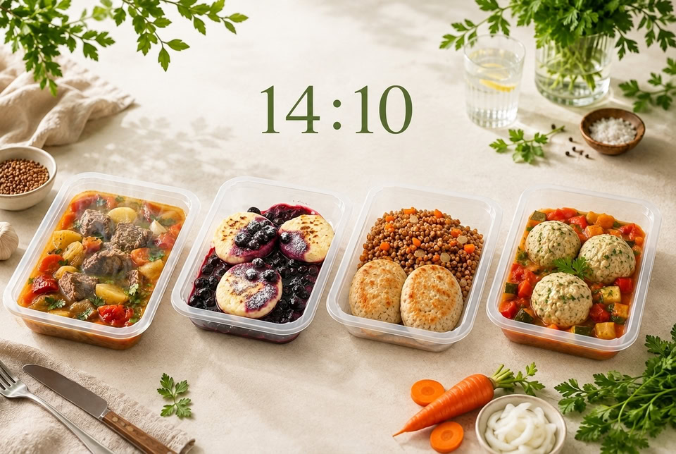 Готовая еда для интервального питания по схеме 14 10