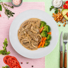chicken-liver-with-apples-and-vegetable-mix